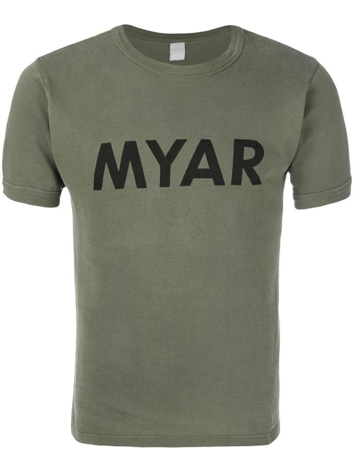 Myar Logo Print T-shirt - Green