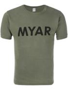 Myar Logo Print T-shirt - Green