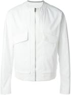 System Homme Long Flap Pockets Zip Jacket