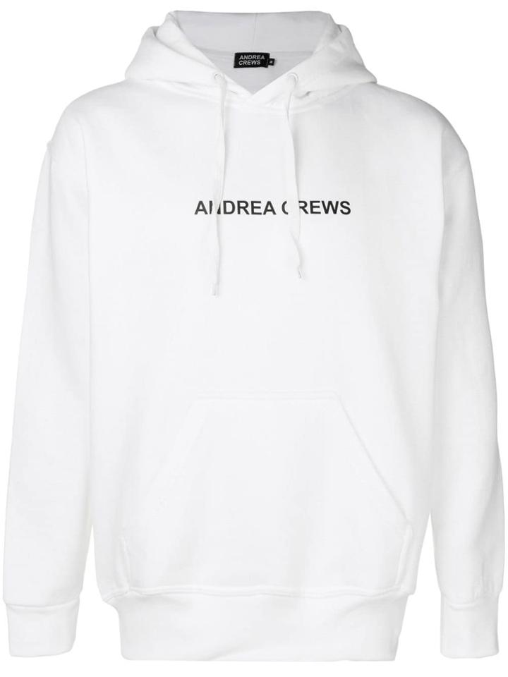 Andrea Crews Hooded Sweatshirt - White
