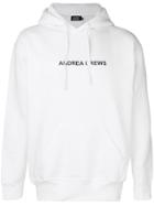 Andrea Crews Hooded Sweatshirt - White