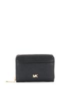Michael Michael Kors Small Pebbled Leather Wallet - Black