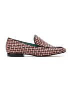 Blue Bird Shoes Leather Braided Loafers - Pink & Purple