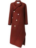 Irene Twist Box Coat, Women's, Size: 36, Yellow/orange, Wool