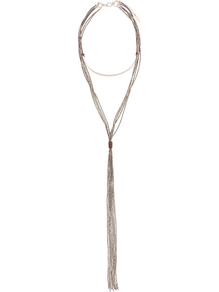 Brunello Cucinelli Layered Choker Necklace - Gold