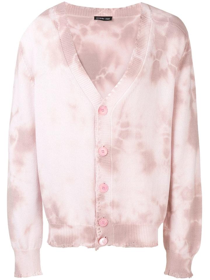Riccardo Comi Tie-dye Button Cardigan - Pink