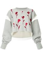 Maison Mihara Yasuhiro Sheer Panelled Sweater - Grey