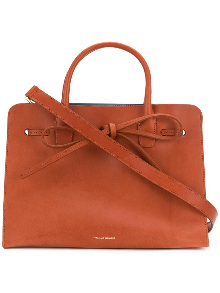 Mansur Gavriel Mini Sun Tote - Brown