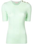 Tory Burch Taylor Ribbed Sweater - Green