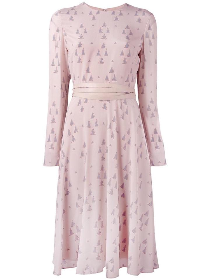 Valentino 'russian Ballet' Print Dress, Women's, Size: 44, Nude/neutrals, Silk/spandex/elastane