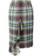 Marco De Vincenzo Tartan Checked Skirt - Multicolour
