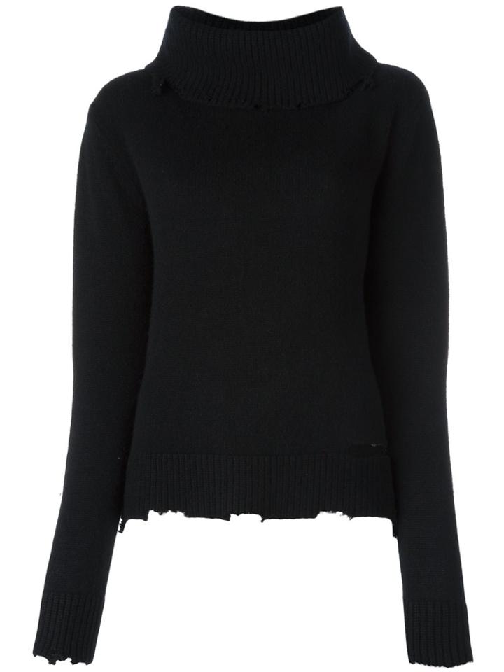 Rta Cashmere Cowl Neck Jumper - Black