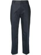 Sofie D'hoore Cropped Tapered Trousers - Blue