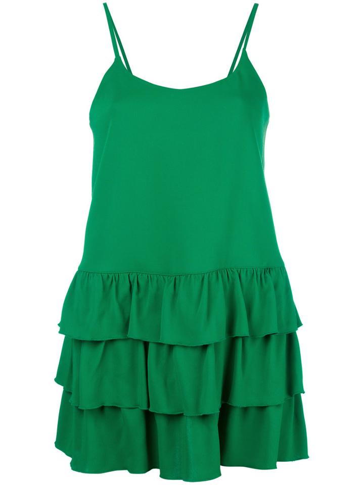 Twin-set Layered Cami, Women's, Size: 40, Green, Viscose/spandex/elastane