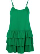 Twin-set Layered Cami, Women's, Size: 40, Green, Viscose/spandex/elastane