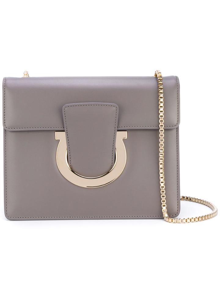 Salvatore Ferragamo Thalia Shoulder Bag - Grey