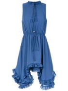 Olympiah Frill Midi Dress - Blue