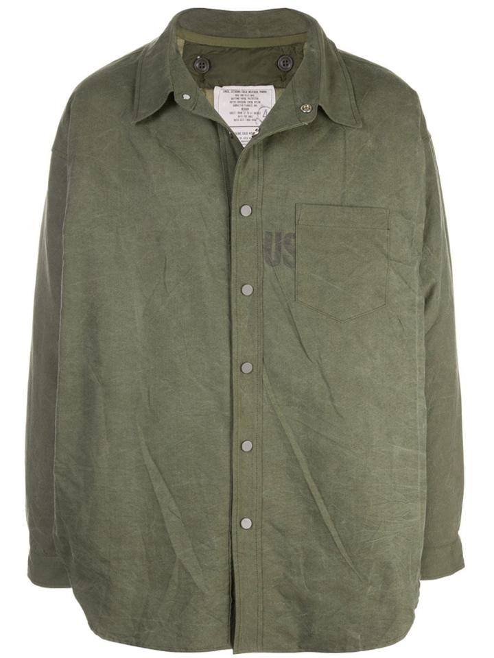 Readymade Oversized Logo Shirt - Green