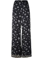 Aula Pleated Palazzo Trousers - Brown