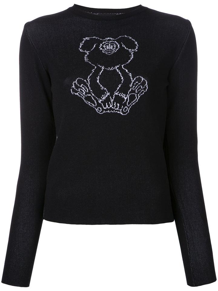G.v.g.v. - Cartoon Jumper - Women - Cotton/polyester/rayon - Xs, Women's, Black, Cotton/polyester/rayon