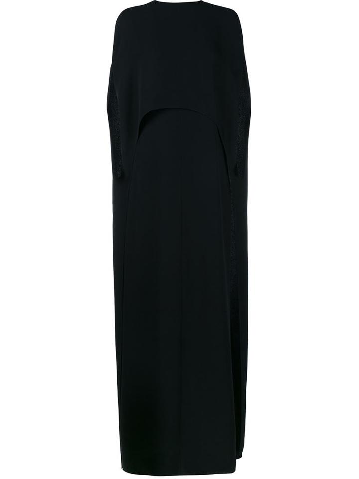Valentino Silk Cape Gown