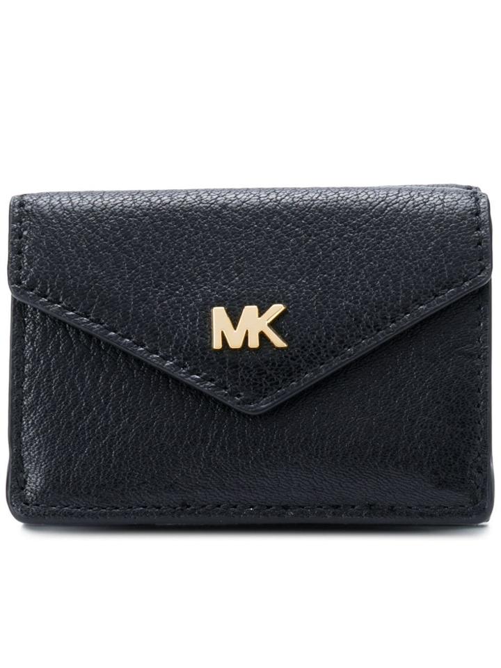 Michael Michael Kors Small Trifold Flap Wallet - Black