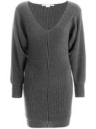 Stella Mccartney Rib Knit Dress - Grey