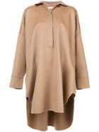 Jil Sander Oversized Cape Coat - Nude & Neutrals
