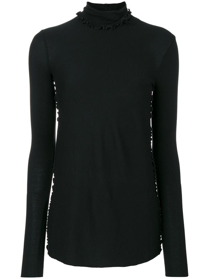 Helmut Lang - Roll Neck Jumper - Women - Modal/supima Cotton - M, Black, Modal/supima Cotton