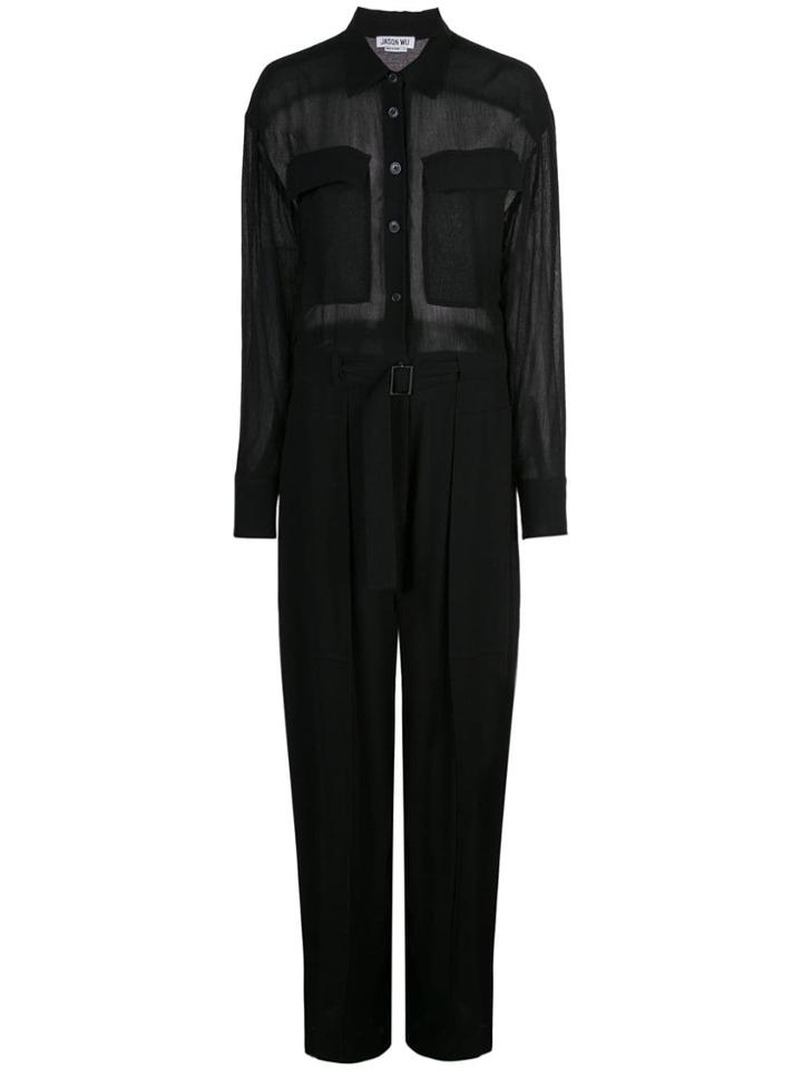 Jason Wu Wide Leg Jumpsuit - Black