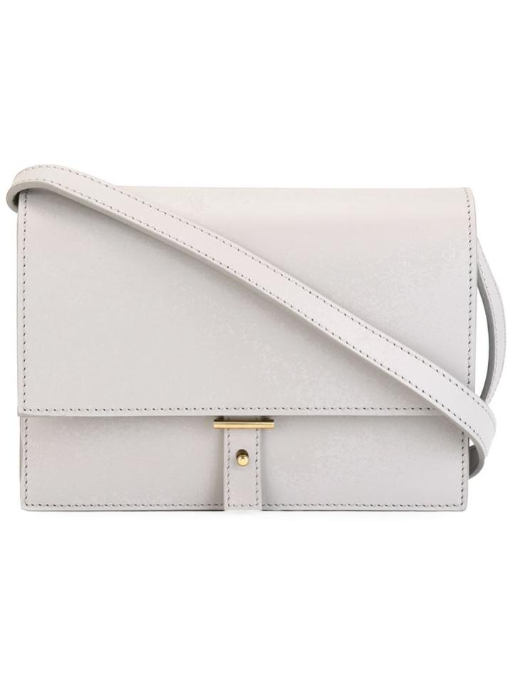 Pb 0110 Flap Small Crossbody Bag, Women's, Grey, Buffalo Leather/leather