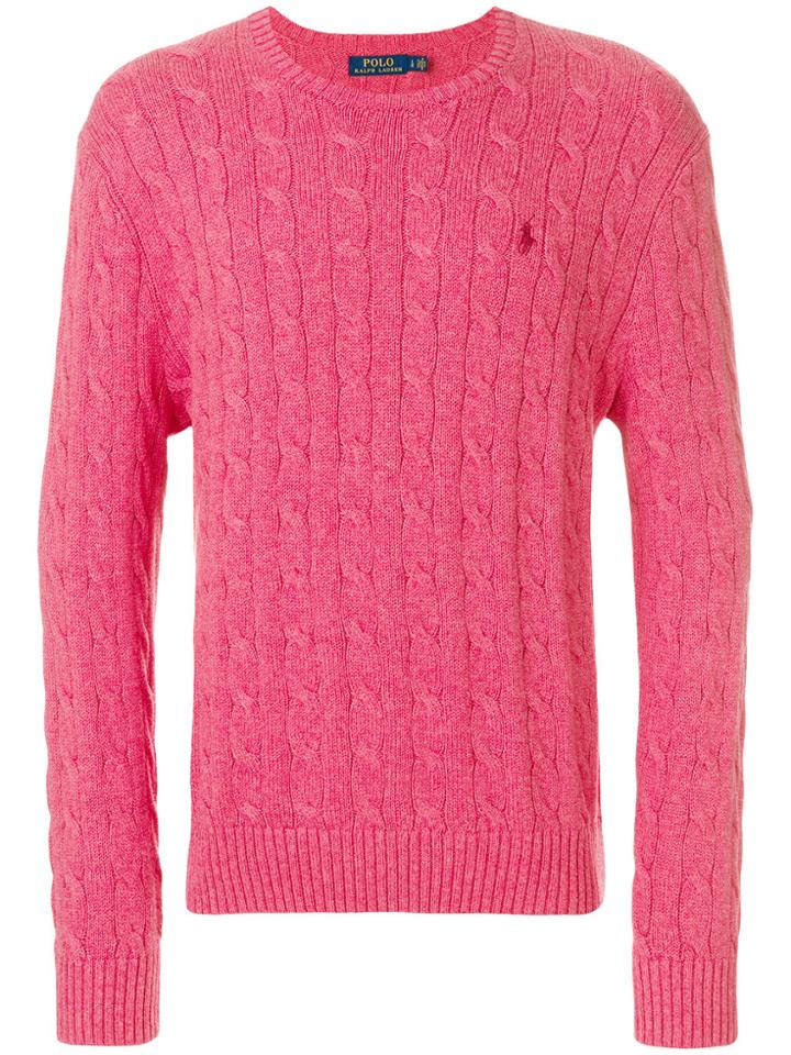 Polo Ralph Lauren Cable-knit Sweater - Pink & Purple