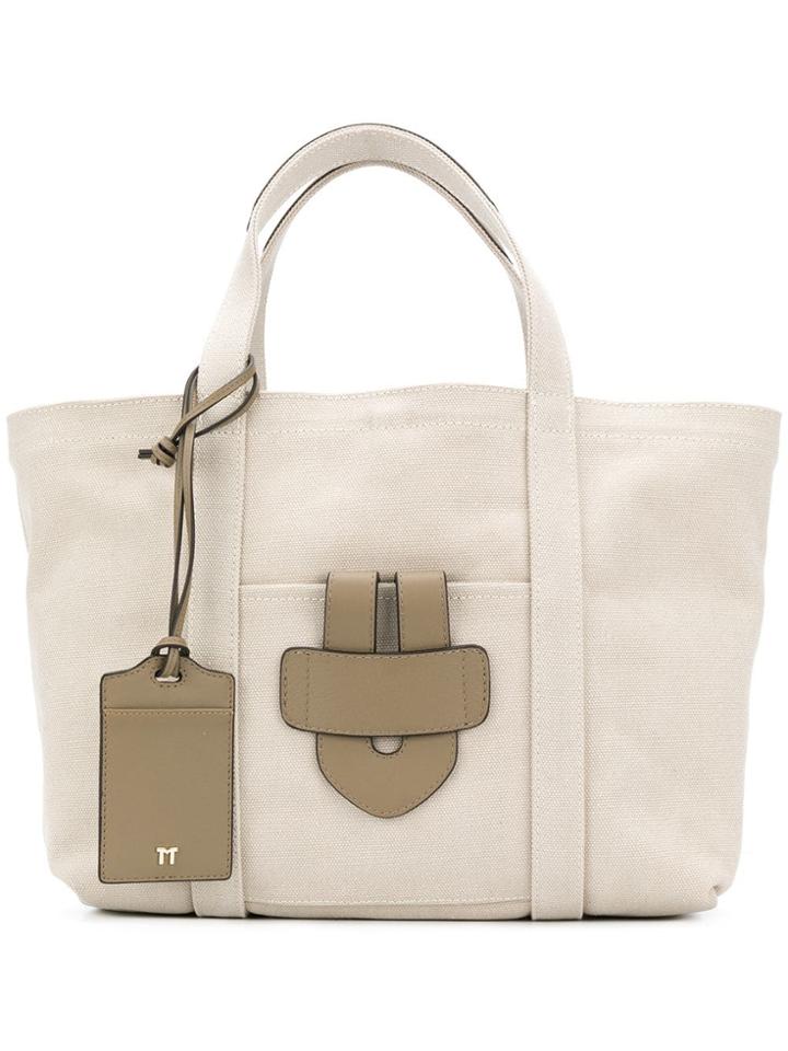 Tila March Simple Small Tote Bag - Neutrals
