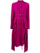 Sies Marjan Double Belted Shirt Dress - Pink
