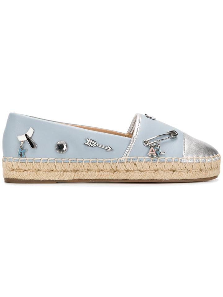 Karl Lagerfeld Pin Detail Espadrilles - Blue