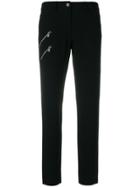 Moschino Zip Detail Trousers - Black