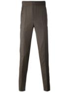 Neil Barrett - Elastic Waist Seamed Trousers - Men - Cotton/virgin Wool - 52, Brown, Cotton/virgin Wool