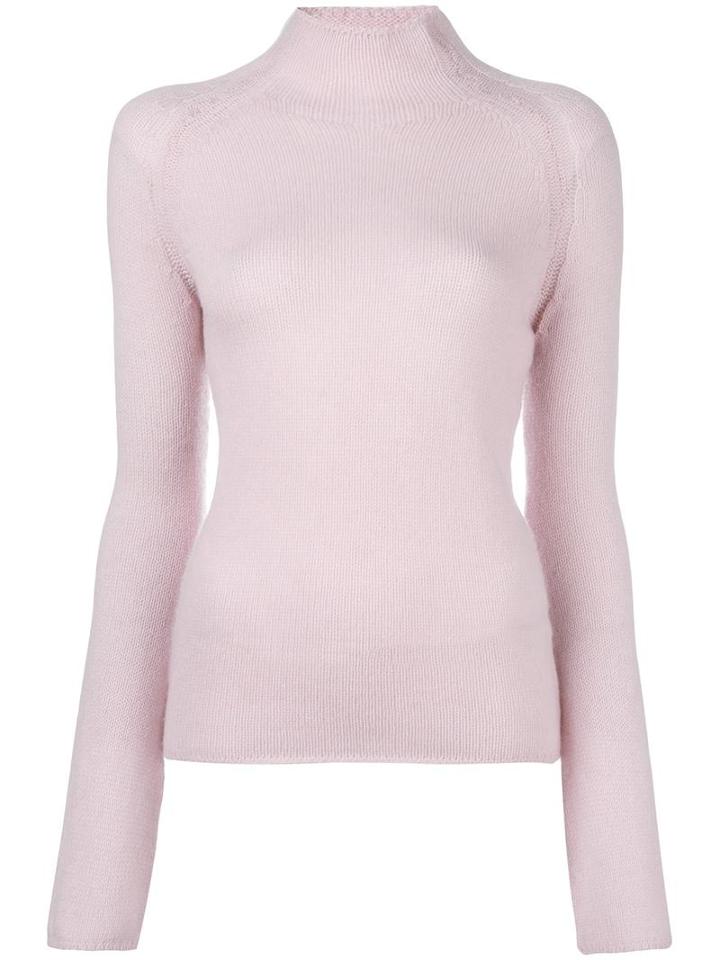 Forte Forte Stand Up Collar Jumper, Women's, Size: 2, Pink/purple, Cashmere