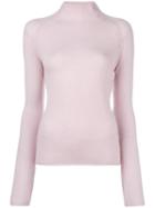 Forte Forte Stand Up Collar Jumper, Women's, Size: 2, Pink/purple, Cashmere