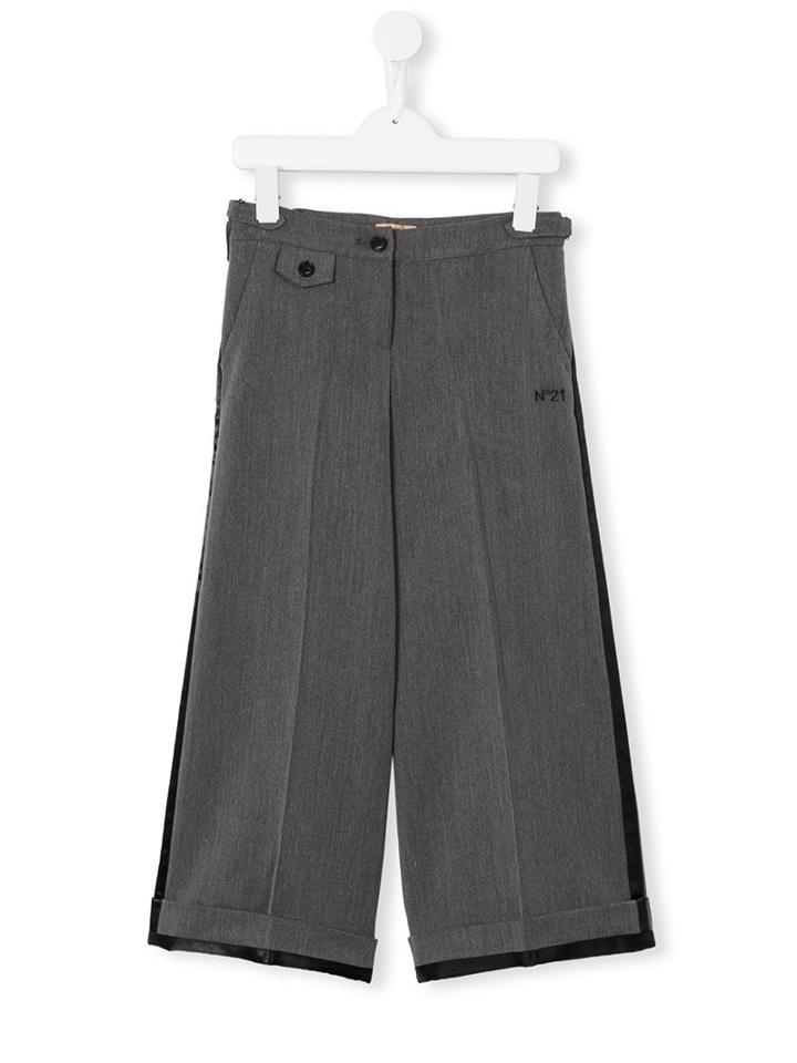 No21 Kids Wide Leg Trousers, Boy's, Size: 8 Yrs, Grey