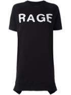 Zoe Karssen 'rage' T-shirt Dress, Women's, Size: Xs, Black, Cotton/leather