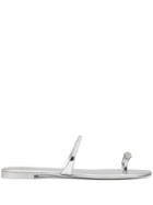 Giuseppe Zanotti Embellished Thong Sandals - Silver