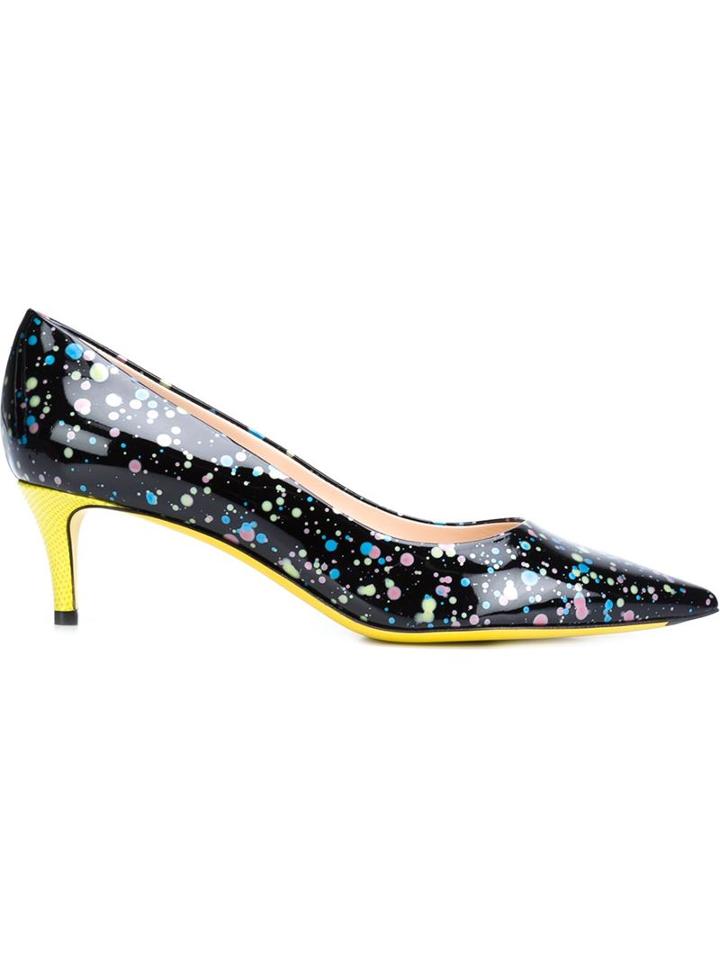Fendi Splatter Print Pumps