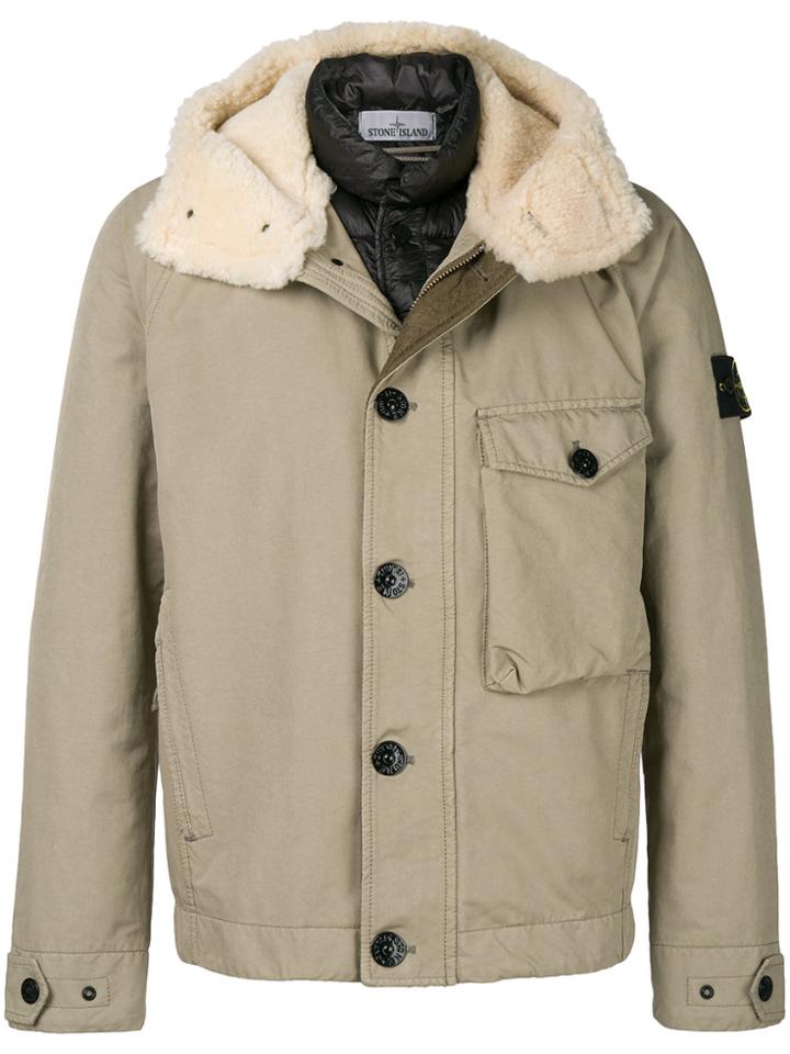 Stone Island Parka Jacket - Nude & Neutrals