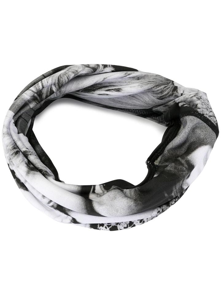 Takahiromiyashita The Soloist Photographic Print Band Collar - Black
