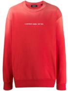 Diesel Sun-faded Effect Sweatshirt - Red