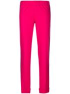 P.a.r.o.s.h. Striped Side Panel Straight Trousers - Pink & Purple