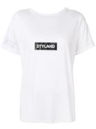 Styland Logo Printed T-shirt - White