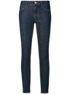 Dolce & Gabbana Rear-slogan Skinny-fit Jeans - Blue