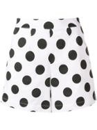 Federica Tosi Polka Dot Flare Shorts - White